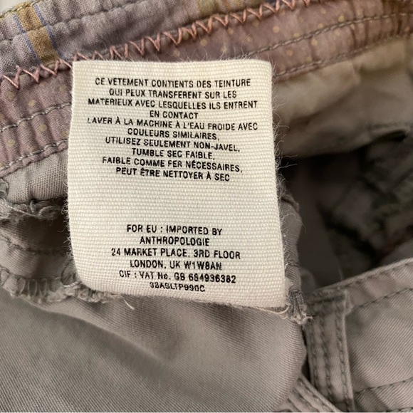 Anthropologie hei hei Grey Ankle Chino Pants - Picture 13 of 13